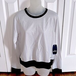 Spalding Breathable Mesh Workout Top Pullover Shirt Blouse Jersey Large L NWT